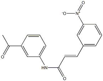 (E)-N-(3-acetylphenyl)-3-(3-nitrophenyl)-2-propenamide|