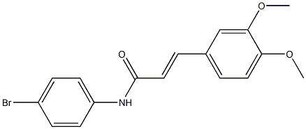 (E)-N-(4-bromophenyl)-3-(3,4-dimethoxyphenyl)-2-propenamide