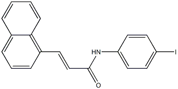 (E)-N-(4-iodophenyl)-3-(1-naphthyl)-2-propenamide Structure