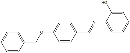 2-({(E)-[4-(benzyloxy)phenyl]methylidene}amino)phenol Struktur