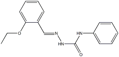 2-[(E)-(2-ethoxyphenyl)methylidene]-N-phenyl-1-hydrazinecarboxamide