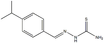 2-[(E)-(4-isopropylphenyl)methylidene]-1-hydrazinecarbothioamide 化学構造式