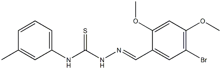 2-[(E)-(5-bromo-2,4-dimethoxyphenyl)methylidene]-N-(3-methylphenyl)-1-hydrazinecarbothioamide