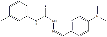 2-{(Z)-[4-(dimethylamino)phenyl]methylidene}-N-(3-methylphenyl)-1-hydrazinecarbothioamide Structure