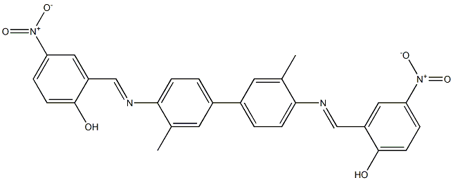 2-{[(4'-{[(E)-(2-hydroxy-5-nitrophenyl)methylidene]amino}-3,3'-dimethyl[1,1'-biphenyl]-4-yl)imino]methyl}-4-nitrophenol