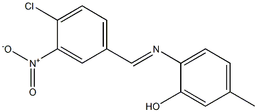 2-{[(E)-(4-chloro-3-nitrophenyl)methylidene]amino}-5-methylphenol