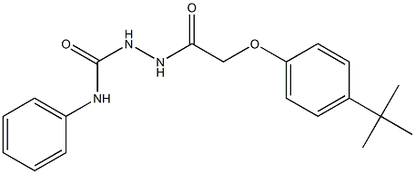 2-{2-[4-(tert-butyl)phenoxy]acetyl}-N-phenyl-1-hydrazinecarboxamide Structure