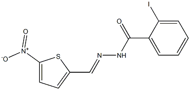 2-iodo-N'-[(E)-(5-nitro-2-thienyl)methylidene]benzohydrazide