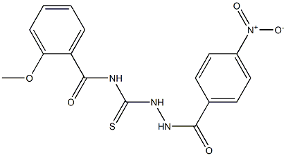 2-methoxy-N-{[2-(4-nitrobenzoyl)hydrazino]carbothioyl}benzamide