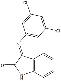 3-[(3,5-dichlorophenyl)imino]-1H-indol-2-one Structure