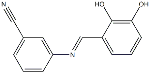 3-{[(E)-(2,3-dihydroxyphenyl)methylidene]amino}benzonitrile