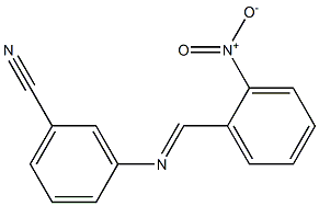 3-{[(E)-(2-nitrophenyl)methylidene]amino}benzonitrile
