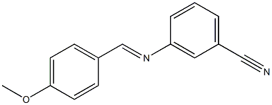 3-{[(E)-(4-methoxyphenyl)methylidene]amino}benzonitrile|