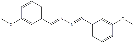 3-methoxybenzaldehyde N-[(E)-(3-methoxyphenyl)methylidene]hydrazone Structure