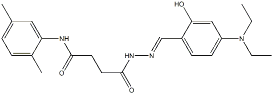 4-(2-{(E)-[4-(diethylamino)-2-hydroxyphenyl]methylidene}hydrazino)-N-(2,5-dimethylphenyl)-4-oxobutanamide