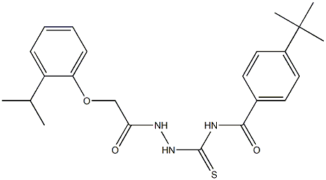 4-(tert-butyl)-N-({2-[2-(2-isopropylphenoxy)acetyl]hydrazino}carbothioyl)benzamide