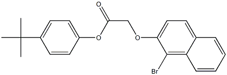 4-(tert-butyl)phenyl 2-[(1-bromo-2-naphthyl)oxy]acetate