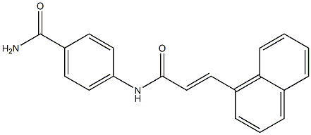 4-{[(E)-3-(1-naphthyl)-2-propenoyl]amino}benzamide