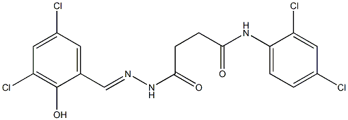 4-{2-[(E)-(3,5-dichloro-2-hydroxyphenyl)methylidene]hydrazino}-N-(2,4-dichlorophenyl)-4-oxobutanamide