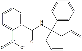 N-(1-allyl-1-phenyl-3-butenyl)-2-nitrobenzamide 结构式