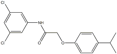 N-(3,5-dichlorophenyl)-2-(4-isopropylphenoxy)acetamide Struktur