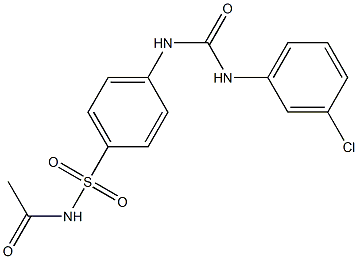 N-acetyl-4-{[(3-chloroanilino)carbonyl]amino}benzenesulfonamide|