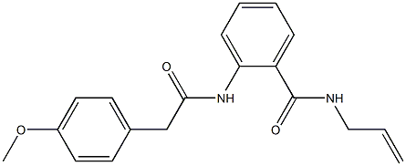 N-allyl-2-{[2-(4-methoxyphenyl)acetyl]amino}benzamide