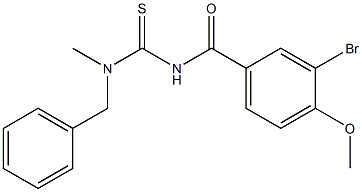 N-benzyl-N'-(3-bromo-4-methoxybenzoyl)-N-methylthiourea