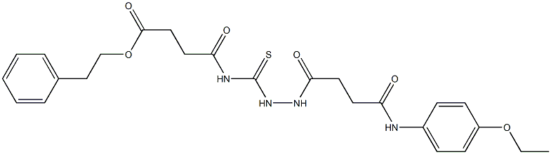 phenethyl 4-[({2-[4-(4-ethoxyanilino)-4-oxobutanoyl]hydrazino}carbothioyl)amino]-4-oxobutanoate