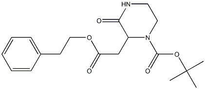 tert-butyl 3-oxo-2-[2-oxo-2-(phenethyloxy)ethyl]-1-piperazinecarboxylate