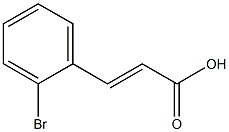 (E)-3-(2-bromophenyl)acrylic acid,,结构式