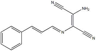 (Z)-2-amino-3-{[(E,2E)-3-phenyl-2-propenylidene]amino}-2-butenedinitrile Structure