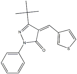 3-(tert-butyl)-1-phenyl-4-[(Z)-3-thienylmethylidene]-1H-pyrazol-5-one
