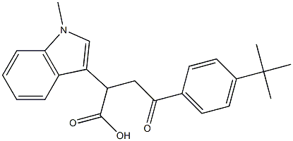 4-[4-(tert-butyl)phenyl]-2-(1-methyl-1H-indol-3-yl)-4-oxobutanoic acid Structure