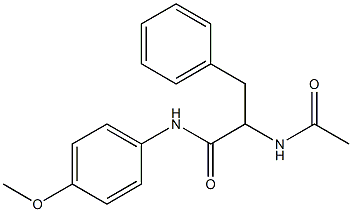 2-(acetylamino)-N-(4-methoxyphenyl)-3-phenylpropanamide Structure