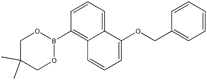 2-(5-Benzyloxynaphthalen-1-yl)-5,5-dimethyl-1,3,2-dioxaborinane Structure
