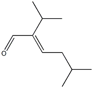 5-甲基-2-异丙基-2-己烯醛,,结构式