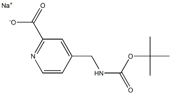 Sodium 4-(Boc-aminomethyl)pyridine-2-carboxylate ,97% Structure