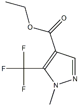 2-甲基-3-(三氟甲基)吡唑-4-羧酸乙酯, , 结构式