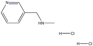 N-甲基-N-(3-甲基吡啶)胺二盐酸盐, , 结构式