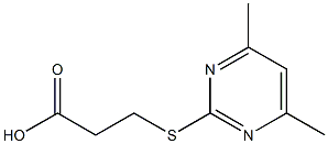 2-(2-Carboxyethyl)thio-4,6-dimethylpyrimidine ,97% Structure