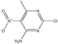 4-氨基-2-氯-6-甲基-5-硝基嘧啶, , 结构式