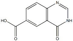 3,4-二氢-4-喹唑啉酮-6-甲酸 结构式
