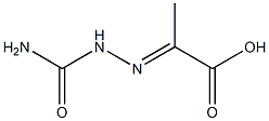 (2E)-2-[(aminocarbonyl)hydrazono]propanoic acid Structure