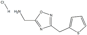 [3-(thien-2-ylmethyl)-1,2,4-oxadiazol-5-yl]methylamine hydrochloride Structure