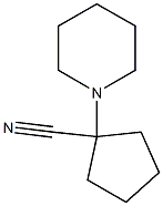 1-piperidin-1-ylcyclopentanecarbonitrile Structure