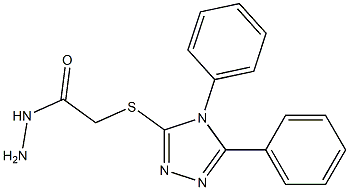 2-[(4,5-diphenyl-4H-1,2,4-triazol-3-yl)thio]acetohydrazide Structure