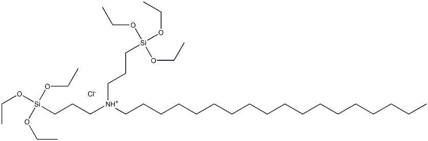 octadecylbis(triethoxysilylpropyl)ammonium chloride,55% in ethanol Structure