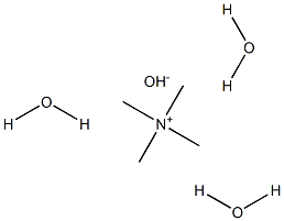 Tetramethylammonium hydroxide trihydrate Structure
