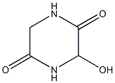 3-Hydroxypiperazine-2,5-dione Structure